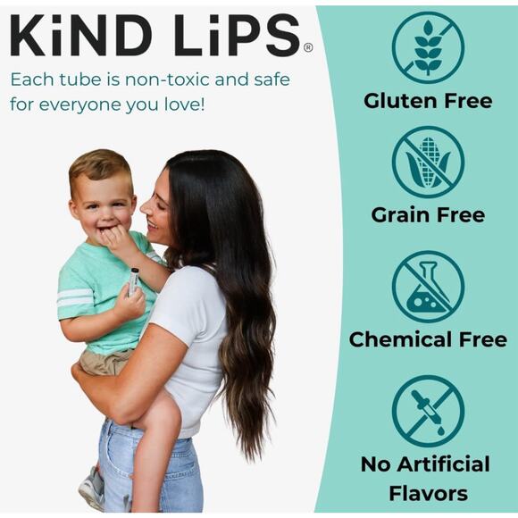 Lot Of 12 Kind Lips Chapstick Lip Balm Natural First Kiss Gluten Free Organic - Picture 7 of 9